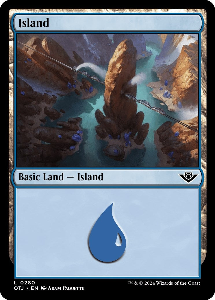 Image for Island (0280) (280) (Outlaws of Thunder Junction) (OTJ) - Magic: The Gathering