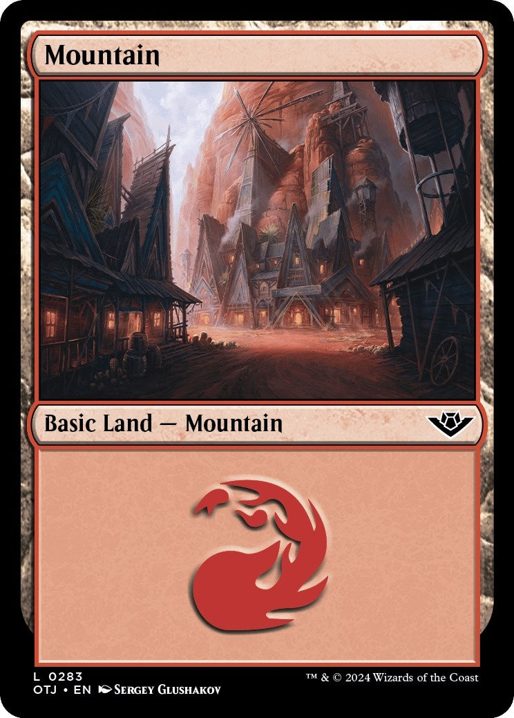 Image for Mountain (0283) (283) (Outlaws of Thunder Junction) (OTJ) - Magic: The Gathering