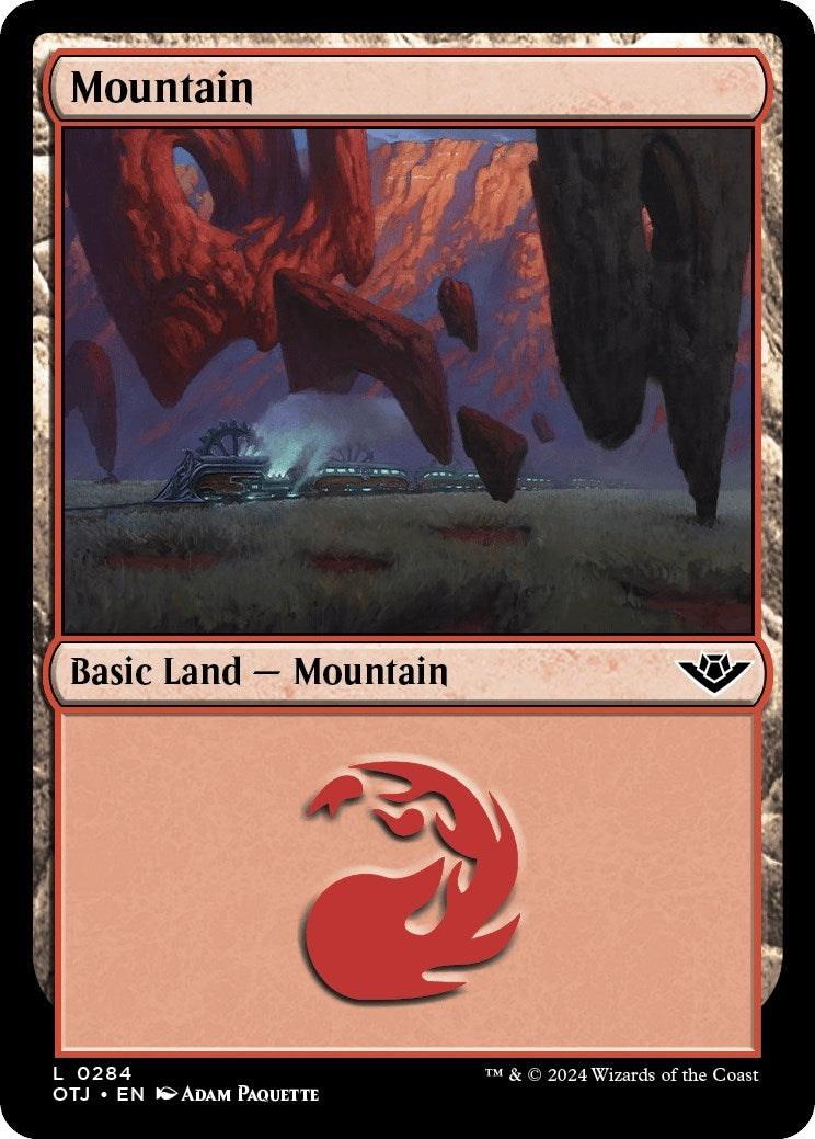 Image for Mountain (0284) (284) (Outlaws of Thunder Junction) (OTJ) - Magic: The Gathering