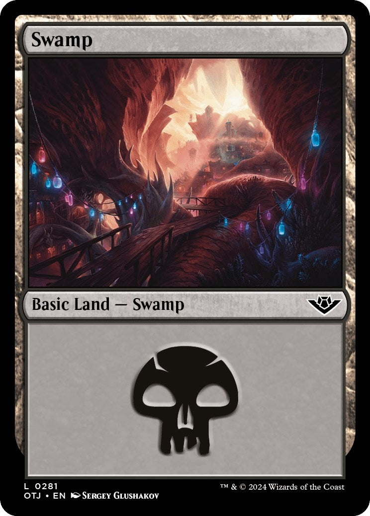 Image for Swamp (0281) (281) (Outlaws of Thunder Junction) (OTJ) - Magic: The Gathering
