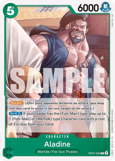 Image for Aladine (OP07-020) (500 Years in the Future) - One Piece Card Game