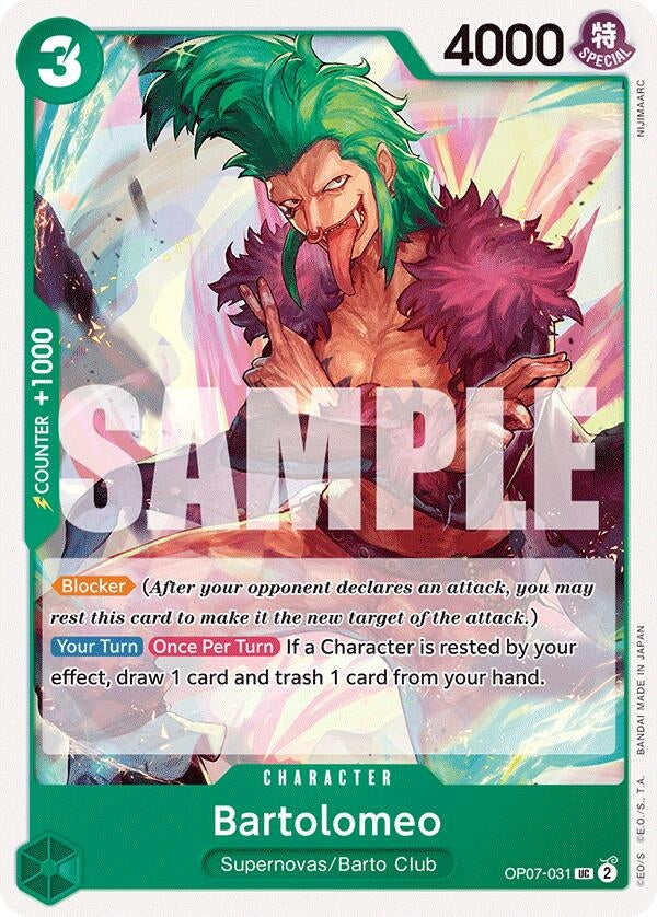 Image for Bartolomeo (OP07-031) (500 Years in the Future) - One Piece Card Game