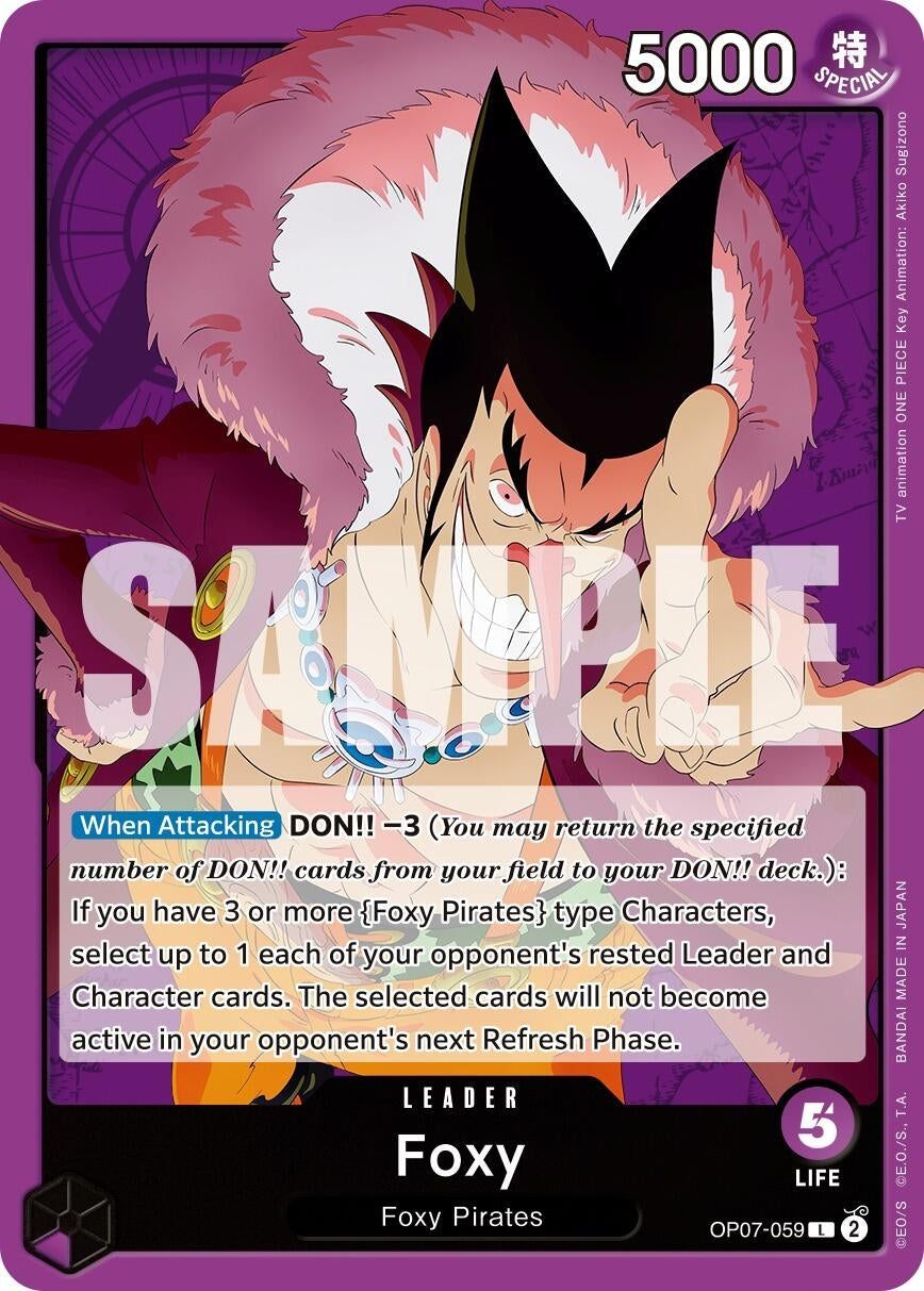 Image for Foxy (059) (OP07-059) (500 Years in the Future) - One Piece Card Game