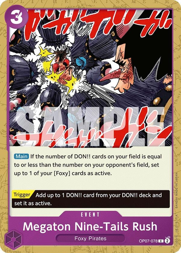 Image for Megaton Nine-Tails Rush (OP07-078) (500 Years in the Future) - One Piece Card Game