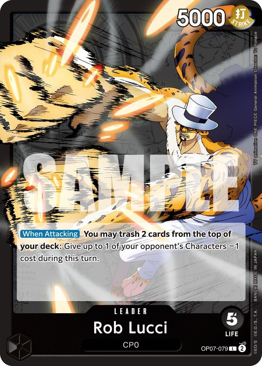 Image for Rob Lucci (079) (OP07-079) (500 Years in the Future) - One Piece Card Game