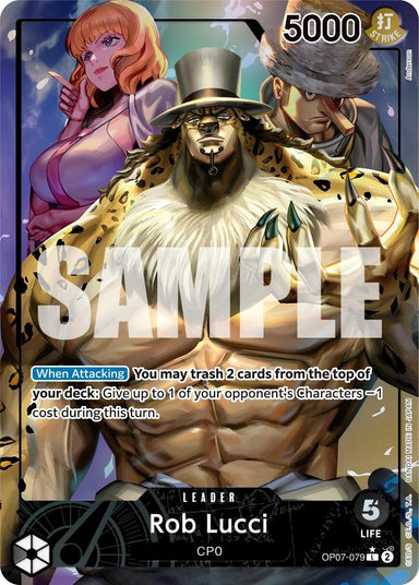 Image for Rob Lucci (079) (Parallel) (OP07-079) (500 Years in the Future) - One Piece Card Game