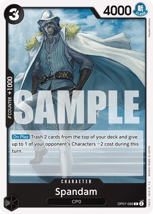 Image for Spandam (OP07-086) (500 Years in the Future) - One Piece Card Game