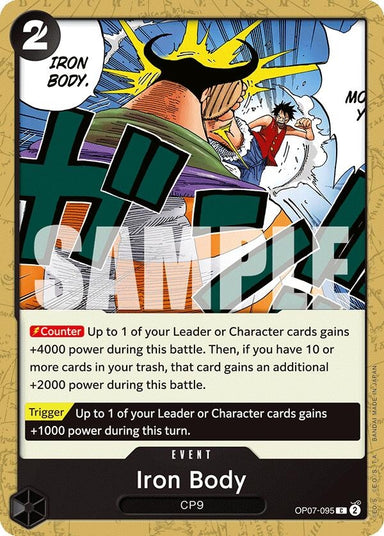 Image for Iron Body (OP07-095) (500 Years in the Future) - One Piece Card Game