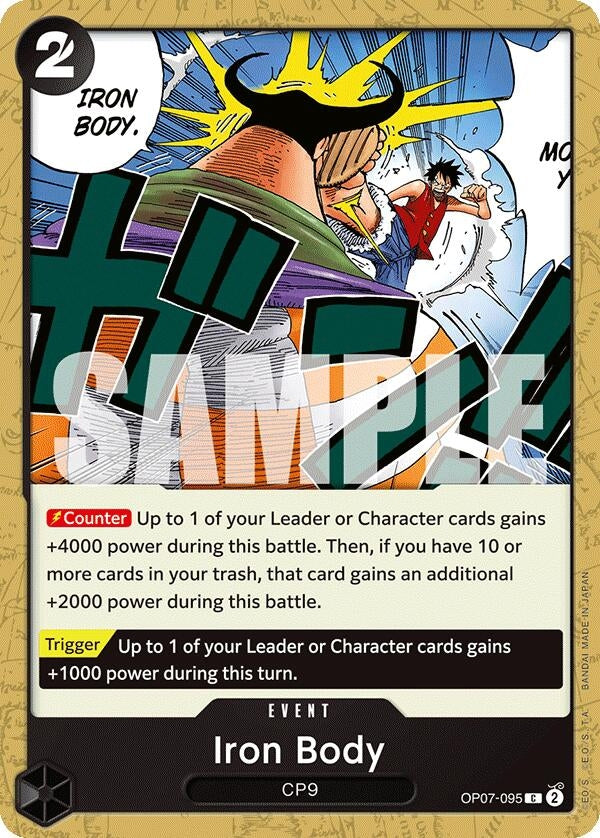 Image for Iron Body (OP07-095) (500 Years in the Future) - One Piece Card Game
