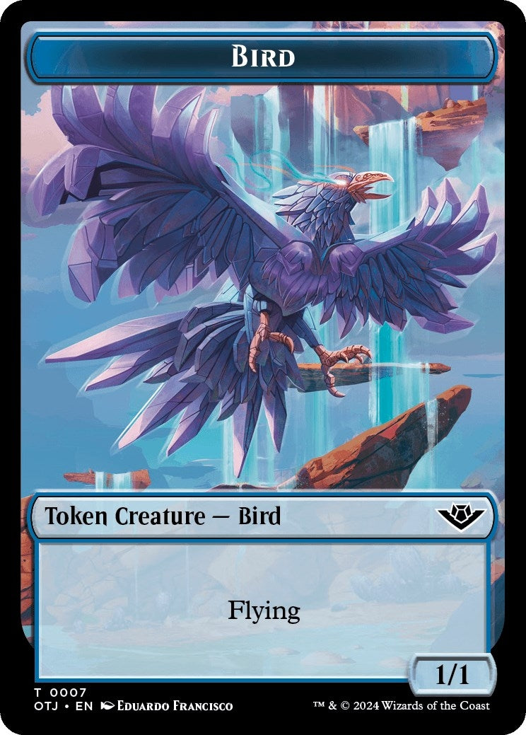 Image for Bird // Plot Double-Sided Token (7 // 20) (Outlaws of Thunder Junction) (OTJ) - Magic: The Gathering