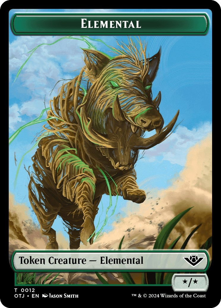 Image for Elemental Token (12) (Outlaws of Thunder Junction) (OTJ) - Magic: The Gathering