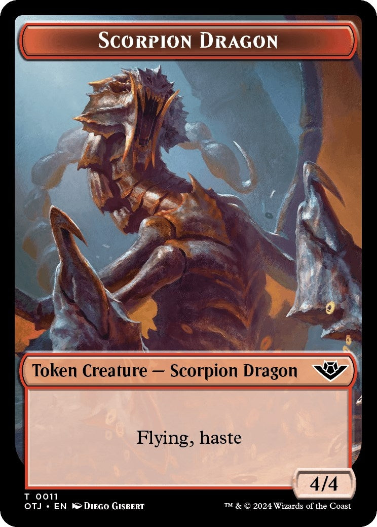 Image for Scorpion Dragon Token (11) (Outlaws of Thunder Junction) (OTJ) - Magic: The Gathering
