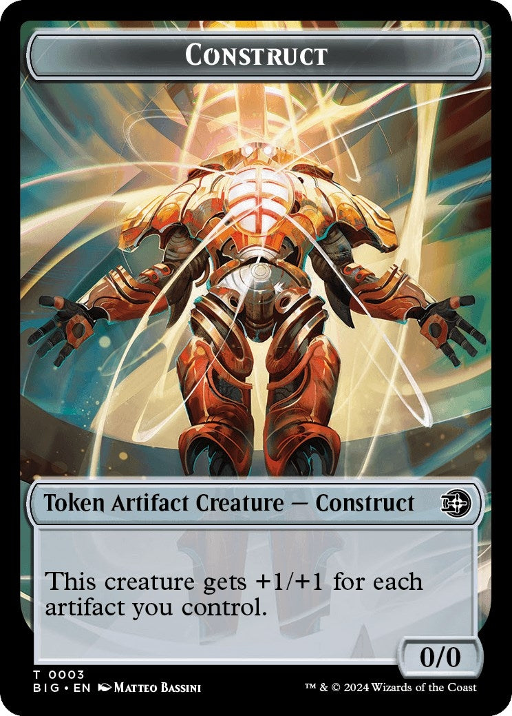 Image for Construct Token (3) (Outlaws of Thunder Junction: The Big Score) (BIG) - Magic: The Gathering