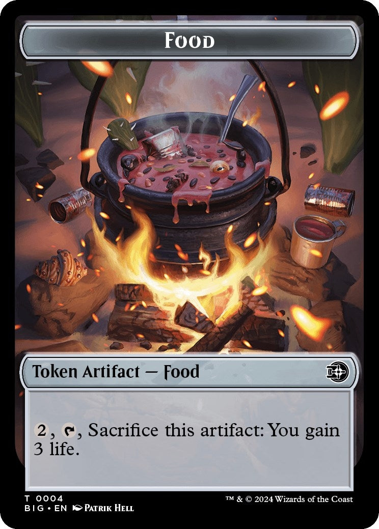 Image for Food // Plot Double-Sided Token (4 // 20) (Outlaws of Thunder Junction: The Big Score) (BIG) - Magic: The Gathering