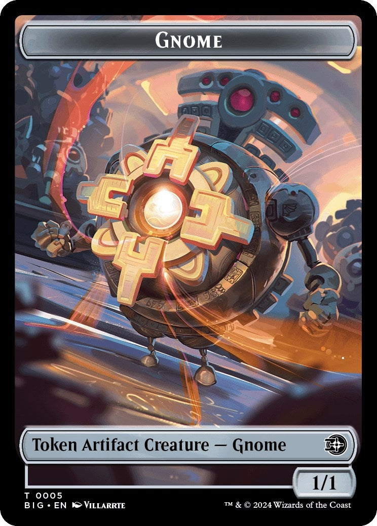 Image for Gnome Token (5) (Outlaws of Thunder Junction: The Big Score) (BIG) - Magic: The Gathering
