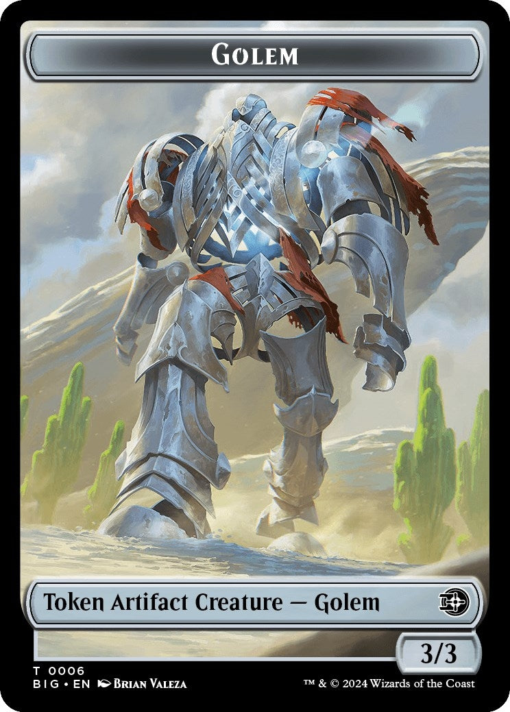 Image for Golem Token (6) (Outlaws of Thunder Junction: The Big Score) (BIG) - Magic: The Gathering