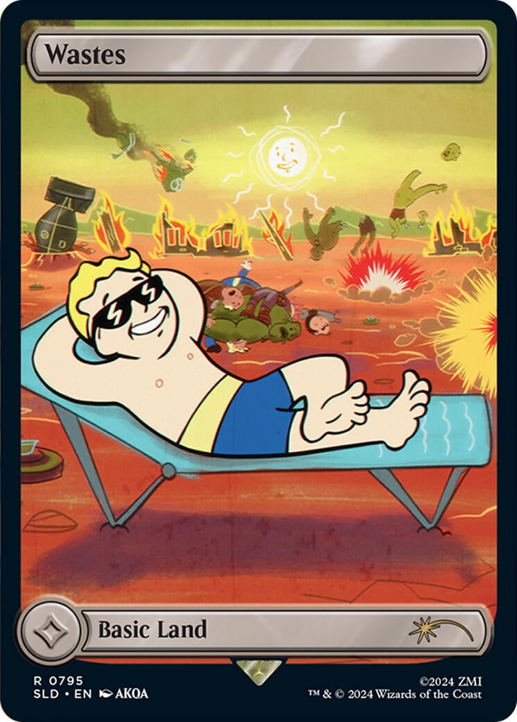 Image for Wastes (795) - Full Art (Rainbow Foil) (795) (Secret Lair Drop Series) (SLD) - Magic: The Gathering