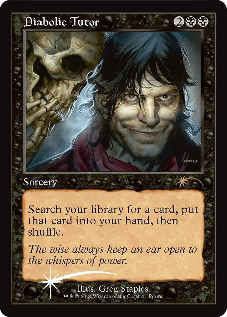 Image for Diabolic Tutor (1) (WPN & Gateway Promos) - Magic: The Gathering