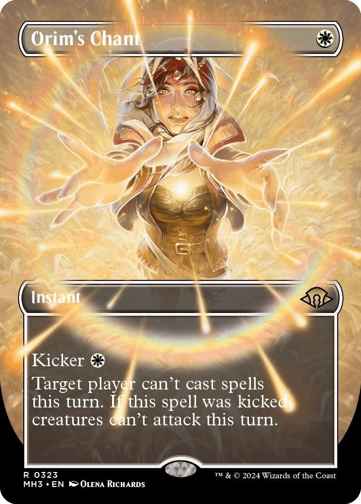 Image for Orim's Chant (Borderless) (323) (Modern Horizons 3) - Magic: The Gathering