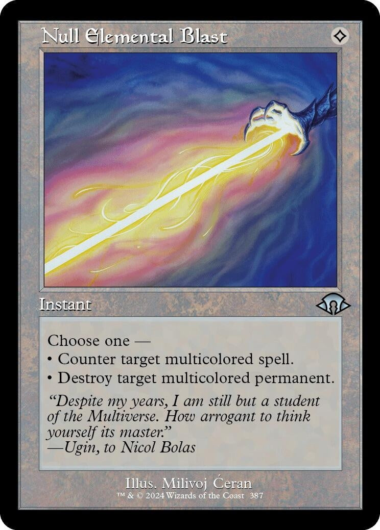 Image for Null Elemental Blast (Retro Frame) (387) (Modern Horizons 3) - Magic: The Gathering
