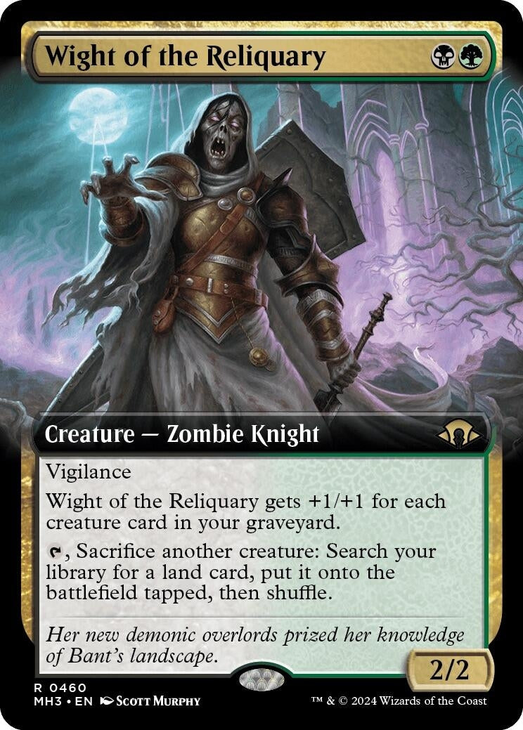 Image for Wight of the Reliquary (Extended Art) (460) (Modern Horizons 3) - Magic: The Gathering
