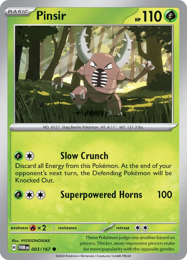 Image for Pinsir (003/167) (SV06: Twilight Masquerade) - Pokemon