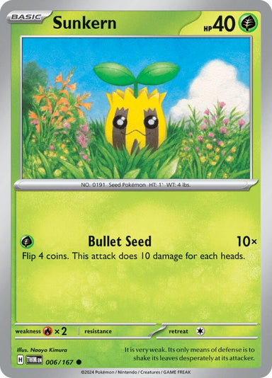 Image for Sunkern (006/167) (SV06: Twilight Masquerade) - Pokemon