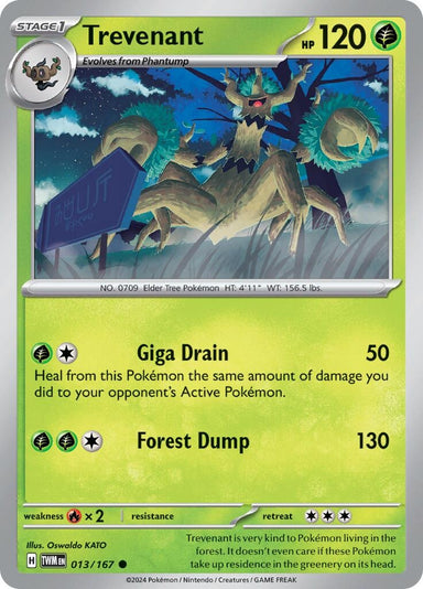 Image for Trevenant (013/167) (SV06: Twilight Masquerade) - Pokemon