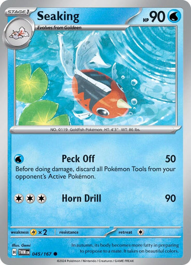 Image for Seaking (045/167) (SV06: Twilight Masquerade) (TWM) - Pokemon