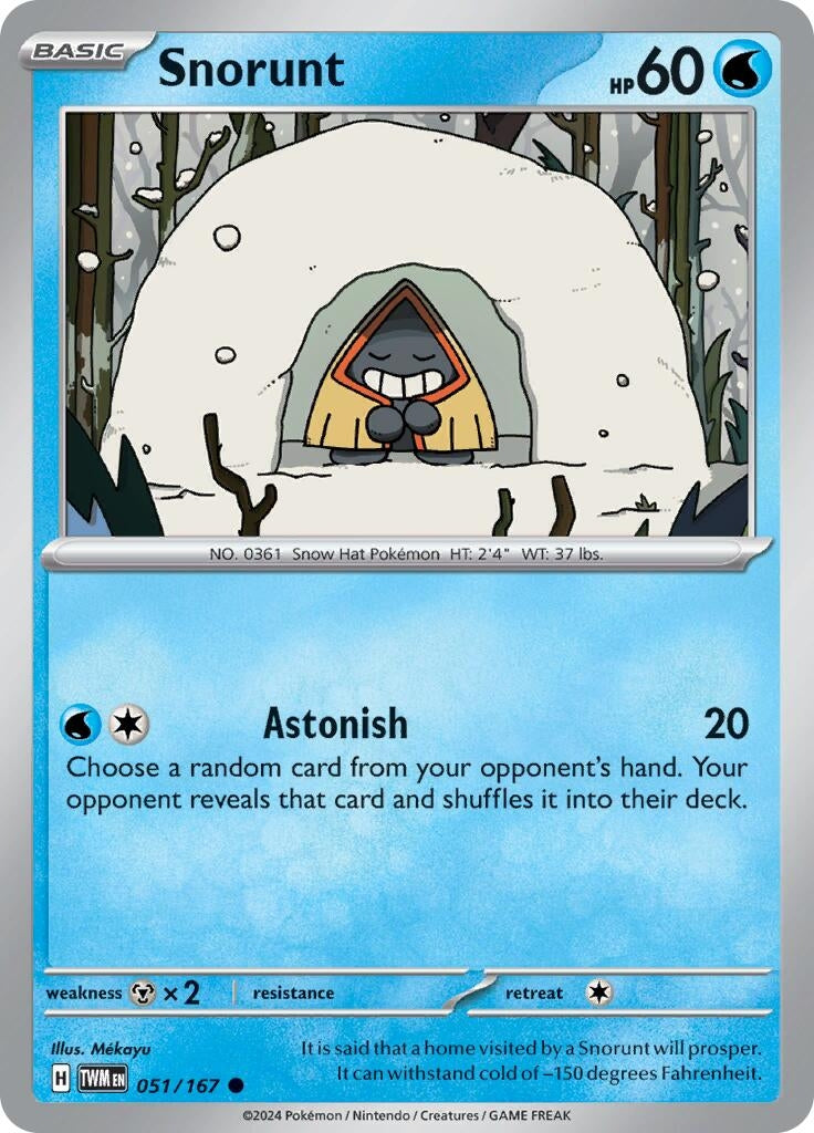 Image for Snorunt (051/167) (SV06: Twilight Masquerade) (TWM) - Pokemon
