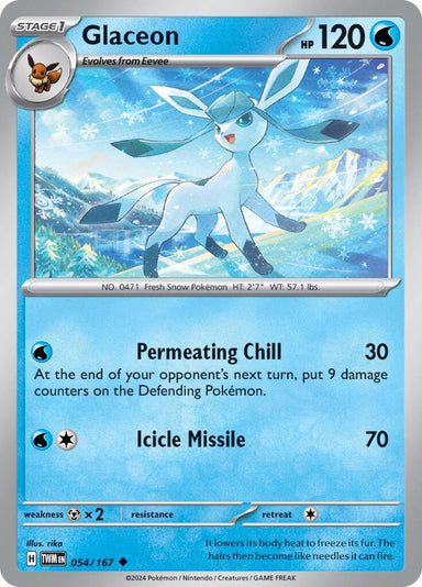 Image for Glaceon (054/167) (SV06: Twilight Masquerade) (TWM) - Pokemon