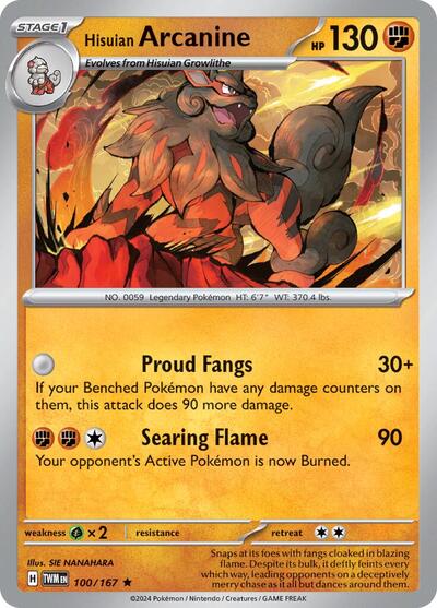 Hisuian Arcanine 100/167