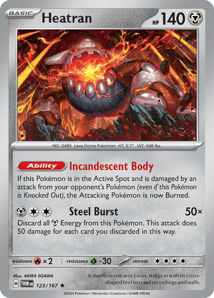 Heatran (123/167) (SV06: Twilight Masquerade)
