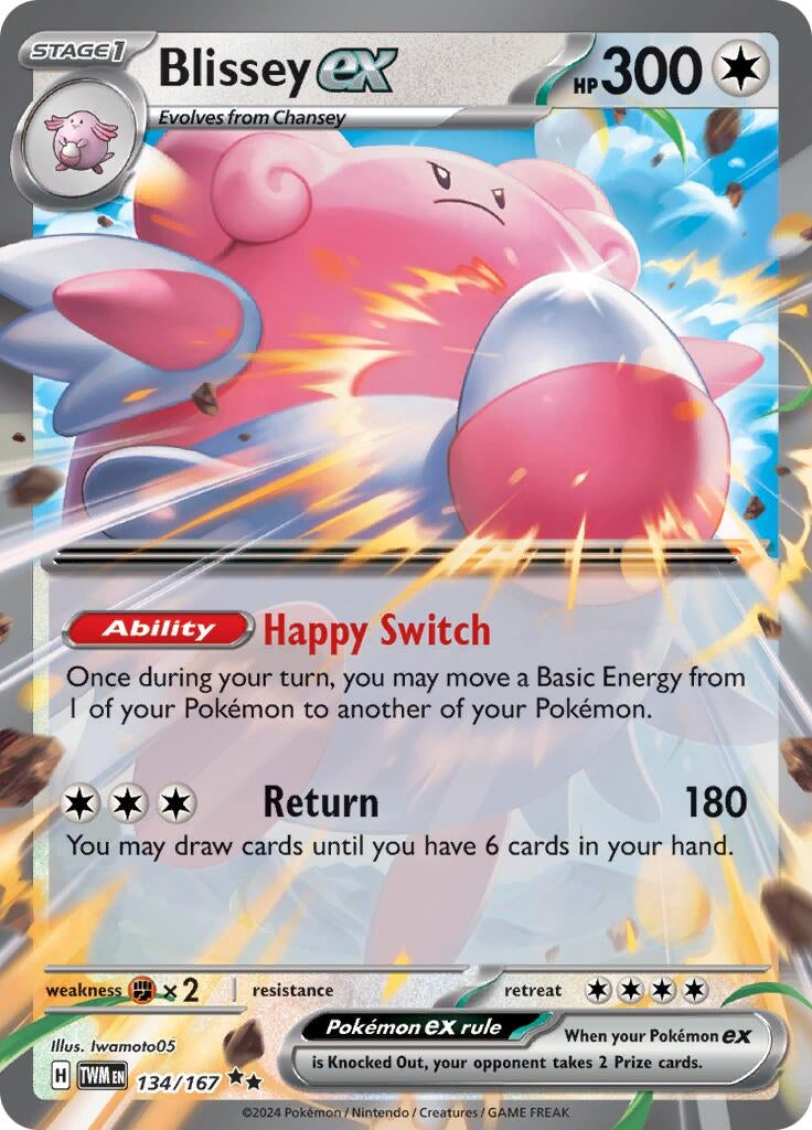 Image for Blissey ex (134/167) (SV06: Twilight Masquerade) (TWM) - Pokemon