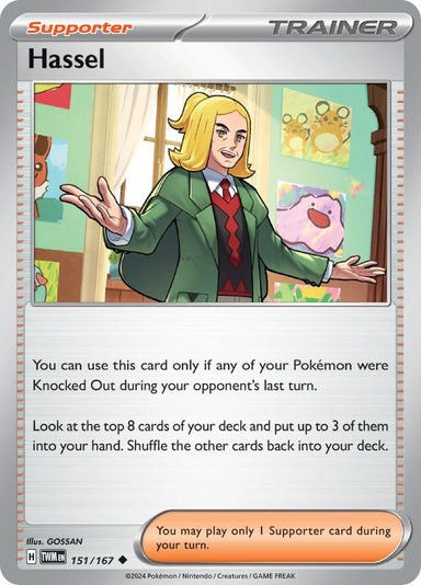 Image for Hassel (151/167) (SV06: Twilight Masquerade) (TWM) - Pokemon