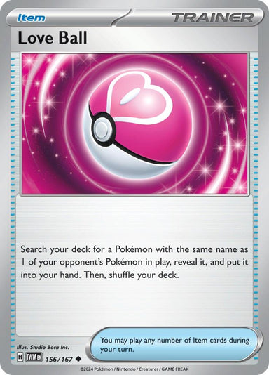 Image for Love Ball (156/167) (SV06: Twilight Masquerade) (TWM) - Pokemon