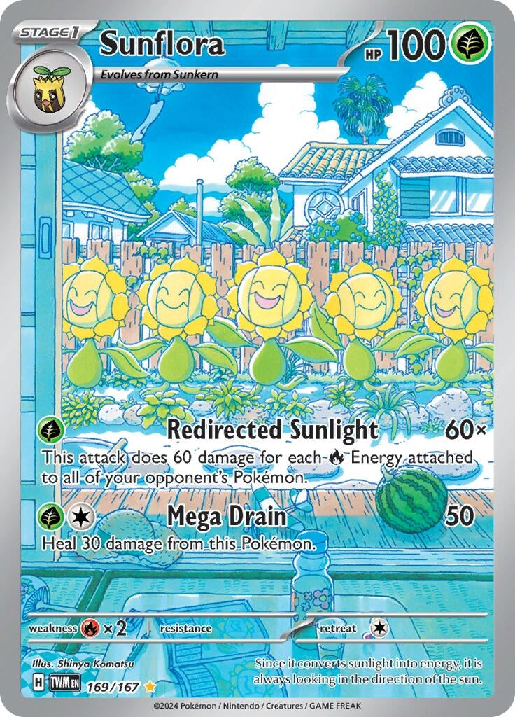 Image for Sunflora (169/167) (SV06: Twilight Masquerade) (TWM) - Pokemon