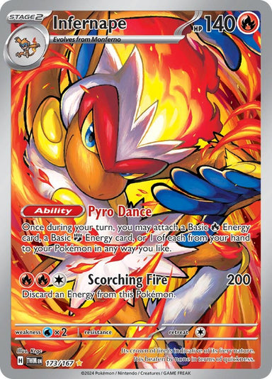 Image for Infernape (173/167) (SV06: Twilight Masquerade) - Pokemon