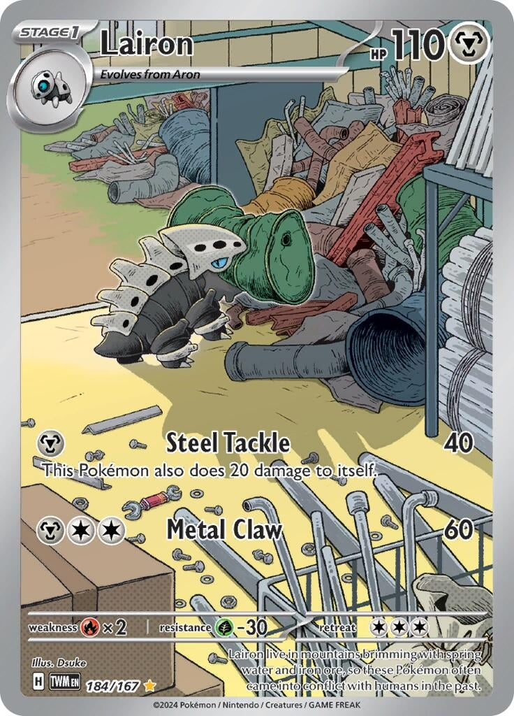 Image for Lairon (184/167) (TWM) - Pokemon
