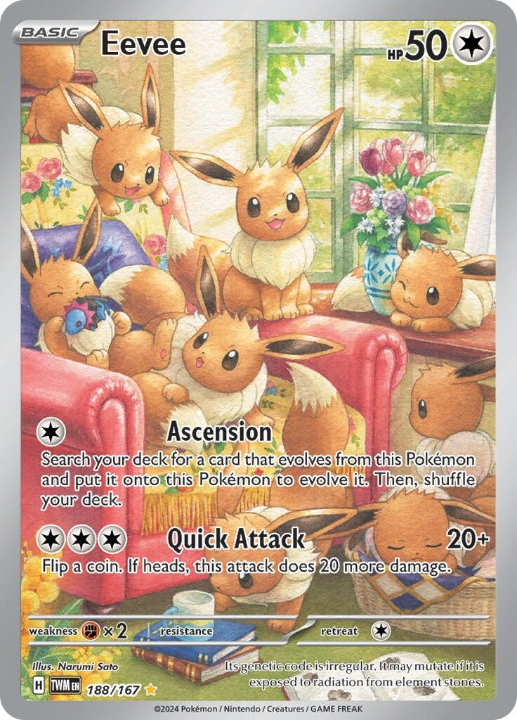 Eevee (188/167) (SV06: Twilight Masquerade)