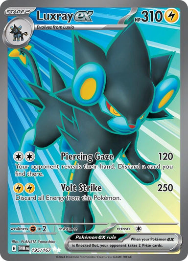 Image for Luxray ex (195/167) (SV06: Twilight Masquerade) (TWM) - Pokemon
