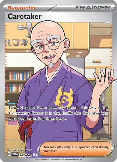 Image for Caretaker (203/167) (SV06: Twilight Masquerade) (TWM) - Pokemon