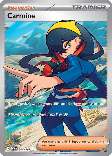 Image for Carmine (204/167) (SV06: Twilight Masquerade) (TWM) - Pokemon