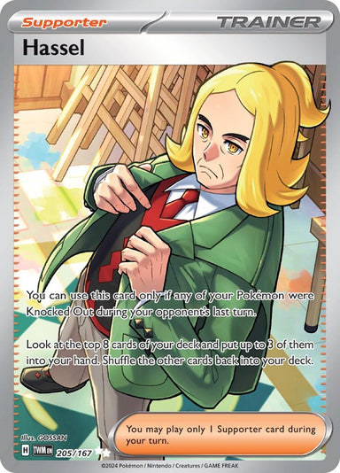 Image for Hassel (205/167) (SV06: Twilight Masquerade) (TWM) - Pokemon