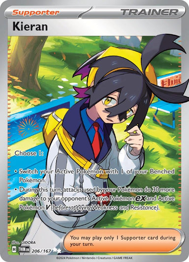 Image for Kieran (206/167) (SV06: Twilight Masquerade) (TWM) - Pokemon