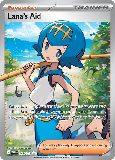 Image for Lana's Aid (207/167) (SV06: Twilight Masquerade) (TWM) - Pokemon
