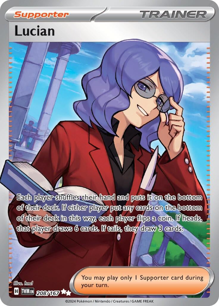 Image for Lucian (208/167) (SV06: Twilight Masquerade) - Pokemon