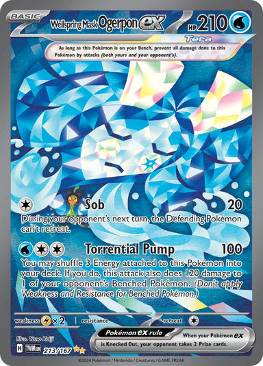 Image for Wellspring Mask Ogerpon ex (213/167) (SV06: Twilight Masquerade) (TWM) - Pokemon