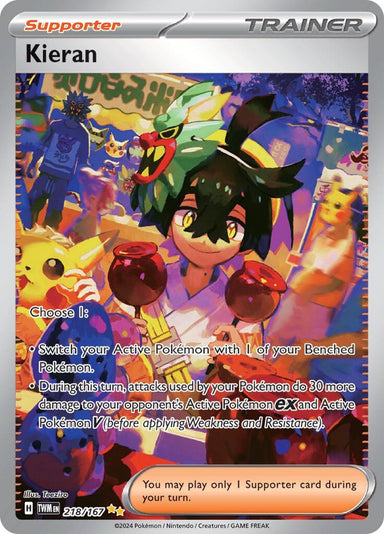 Image for Kieran (218/167) (SV06: Twilight Masquerade) - Pokemon