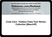 Image for Code Card - Paldean Fates Tech Sticker Collection [Maschiff] (SV: Paldean Fates) (PAF) - Pokemon